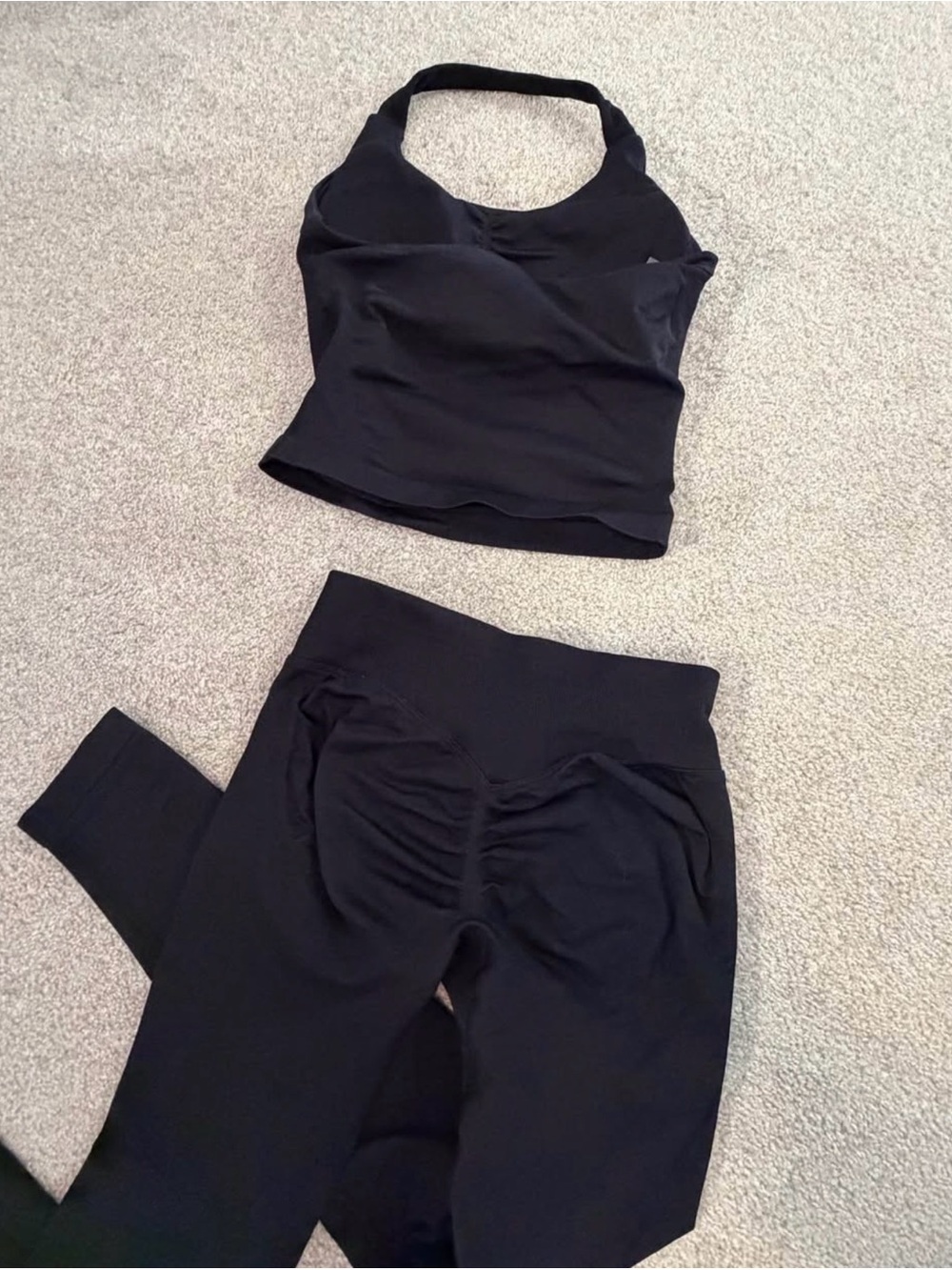 Black Women's Workout Matching Set
